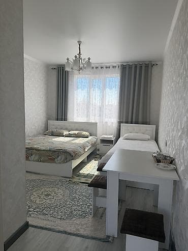 комнаты на ночь: Светлый номер с отдельным санузлом. Планировка и спальные места: - — 1