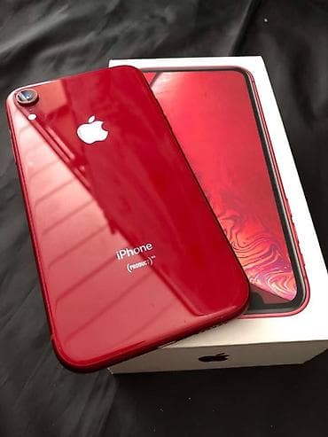 redmi 128: IPhone Xr, Б/у, 128 ГБ, Красный, Коробка, 79 % — 1