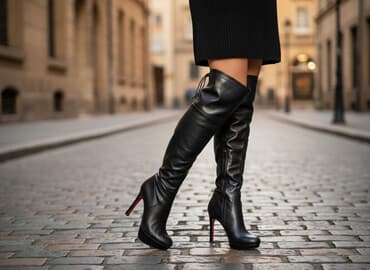 купить женскую норковую шапку: Женские сапоги на высокой подошве — 1