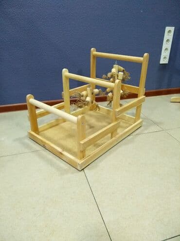 Плэй граунд для крупных и средних попугаев из дерева ручной работы