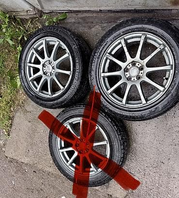 bbs diska: Колеса в сборе 215 / 60 / R 17, Зима, Б/у, Легковые, Литые, отверстий - 5 — 1