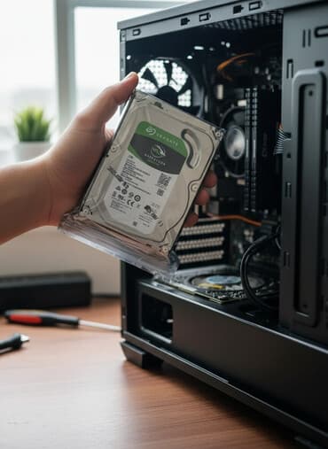 оперативная память ddr2 sdram: Накопитель, Б/у, Seagate, HDD, 2 ТБ, 3.5", Для ПК — 1