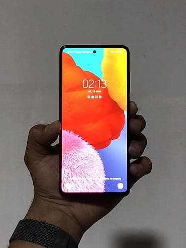 Samsung Galaxy A51, Б/у, 128 ГБ, цвет - Черный, 2 SIM