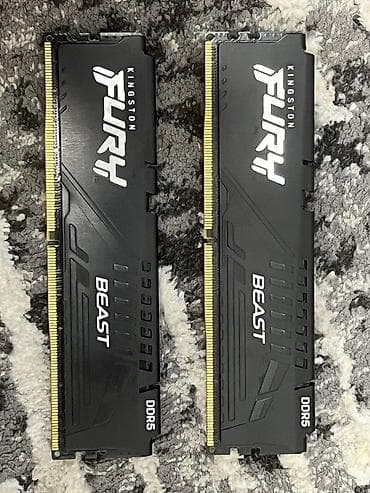 Техника и электроника: Оперативная память (RAM) для ПК, Б/у, Kingston Fury, 32 ГБ, DDR5, 6000 МГц — 1