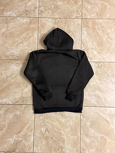 толстовки puma: Черный спортивный костюм (худи + брюки) - Комплект из худи с — 8