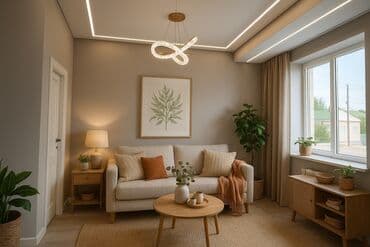 квартира ак ордодон: 2 бөлмө, 35 кв. м, Элитка, 2 кабат, Дизайнердик ремонт — 3