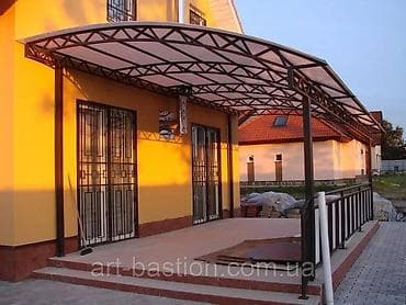 hp 45: Навесы из металлоконструкций с покрытием из поликарбоната - — 1