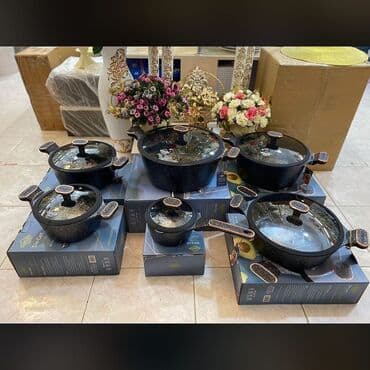 ведро эмалированное с крышкой 10л цена бишкек: Посуда ПРЕМИУМ КЛАССА!Антипригарное покрытие.Немецкий брендUakeen!! — 1