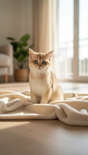 кошка рэгдолл: Британская короткошёрстная, 3 месяца, Девочка, Золотая шиншилла, Приучена к лотку, Проглистована — 1