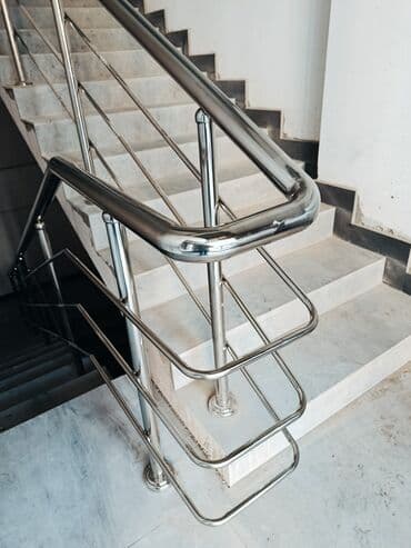 реставрация лестниц: Готовые перила, Материал: Нержавеющая сталь, Для лестницы, Новый — 7
