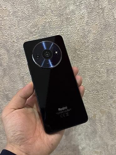 Redmi, Redmi A3, Б/у, 64 ГБ, цвет - Черный, 2 SIM