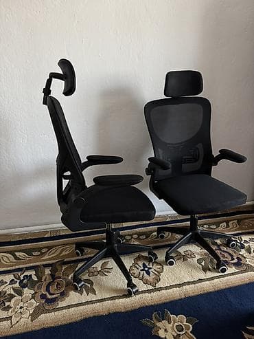Офис эмереги: Офис креслолор, Дөңгөлөктүү, түсү - Кара — 2