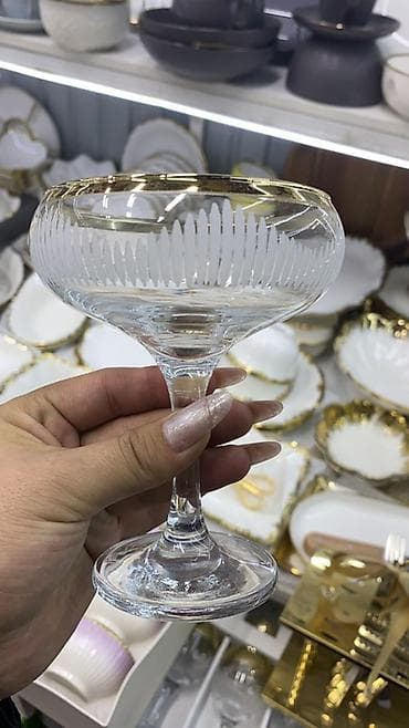 морожена: Кристальные креманки/бокалы для десертов и коктейлей - Материал — 4