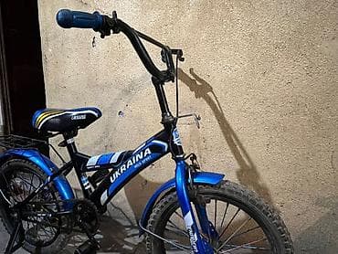 стант велик: Детский велосипед Ukraina (Ukraina Velo Sport), синий/черный — 2