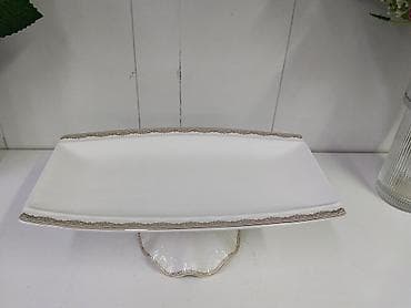 для тортов: Прямоугольная сервировочная этажерка/блюдо на ножке - Материал — 2