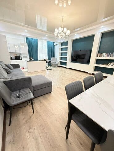 бишкеке 3комнатный квартиру: 3 комнаты, 120 м², Элитка, 9 этаж, Дизайнерский ремонт — 3