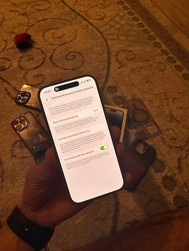 айвон: IPhone 14 Pro, Б/у, 128 ГБ, Белый, Зарядное устройство, Защитное стекло, Чехол, 85 % — 5