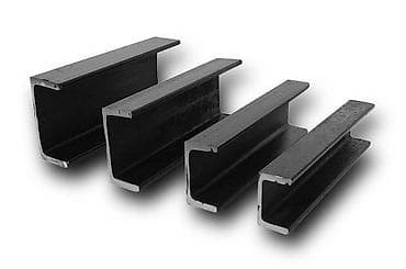 Швеллер гнутый, Размер1: 5-400 мм, Размер2: 3,2-250 мм, s= 0,3-15 мм