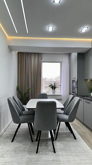 жк москва бишкек: 4 бөлмө, 102 м², 3 кабат, Дизайнердик ремонт — 2