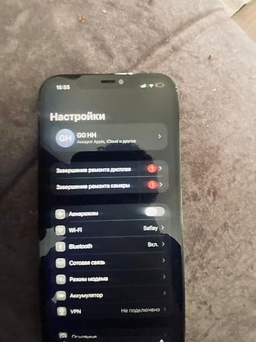 studio display: IPhone 12 Pro Max, Б/у, 128 ГБ, Blue Titanium, 100 % — 6