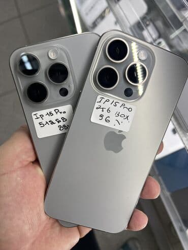 IPhone 15 Pro, Б/у, 256 ГБ, Natural Titanium, В рассрочку, 96 % at lalafo.kg IPhone 15 Pro, Б/у, 256 ГБ, Natural Titanium, В рассрочку, 96 %