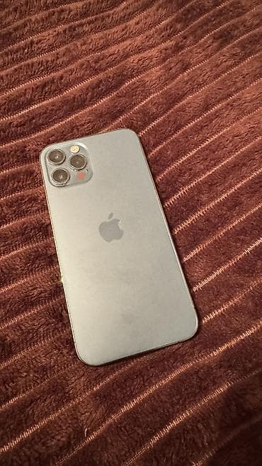 IPhone 12 Pro, Б/у, 128 ГБ, Графит, Чехол, 74 %