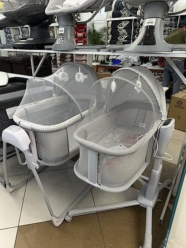 электронная люлька: Люлька, Колыбель, Металл, цвет - Серый — 3