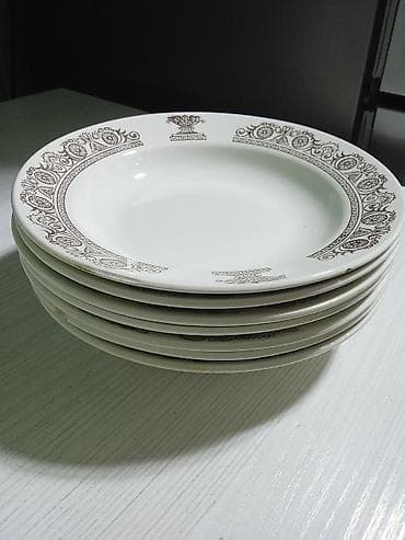 Продаю комплект из 7 глубоких суповых тарелок Конаковского фаянсового lalafo.kg да Продаю комплект из 7 глубоких суповых тарелок Конаковского фаянсового