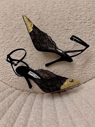 туфли джимми чу: Туфли-лодочки Jimmy Choo с кружевом и ремешком на щиколотке со всеми — 1