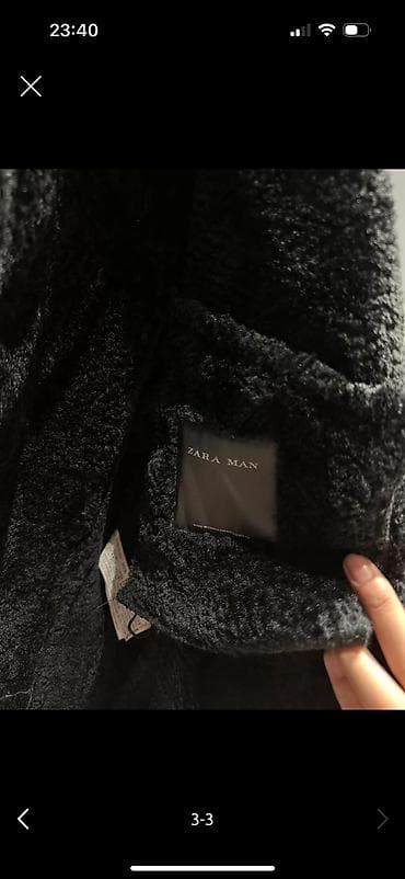 принимаю вещи: Мужская куртка, M, Zara, Б/у, цвет - Черный, Самовывоз, Платная доставка — 3