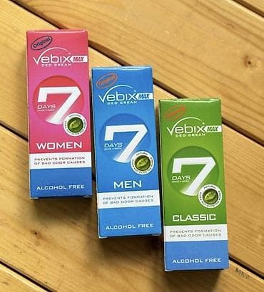 мектеп кийим: Дезодорирующий крем Vebix Max 7 Days - Формат: Deo Cream — 1