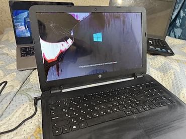 HP 15.6" ноутбук (серия HP 15), черный корпус. Характеристики по фото