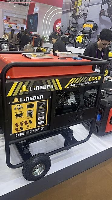 Генераторы: Бензиновый генератор Lingben 20 kW - Мощность: до 20 кВт (на корпусе — 1