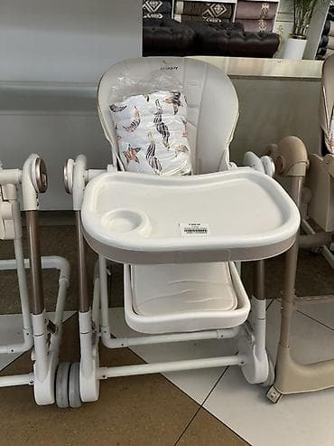 стулья для кофейни: Стульчик для кормления, Другой бренд, Металл, Другой вид, цвет - Белый — 3