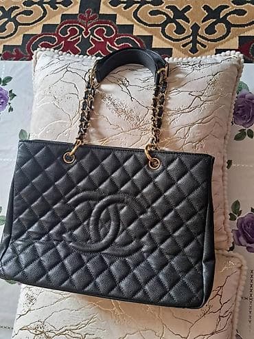 apple wallet: Срочно продаю Сумку-тоут CHANEL GST (Grand Shopping Tote), черная — 1