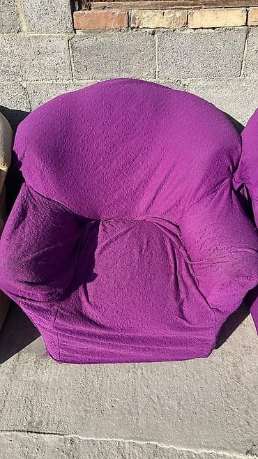 семейные одежды: Комплект мягкой мебели, Самовывоз, цвет - Фиолетовый — 3