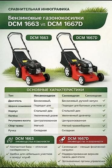 Көмүр: Газонокосилки RODEX и DCM — выбор для бытовых участков Бензиновые — 1