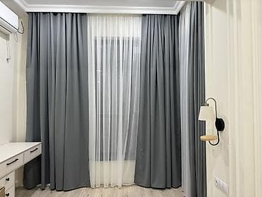 шторы спальня: Комплект штор для комнаты/спальни: - Двухслойное оформление окна — 1