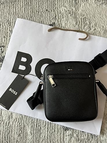 Классические сумки: Мужская сумка через плечо BOSS (Hugo Boss). Оригинал - Компактная — 1