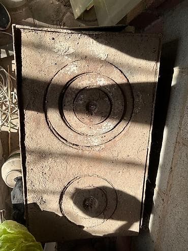 чайник чугунный: Чугунная,советская,рабочая печь — 2