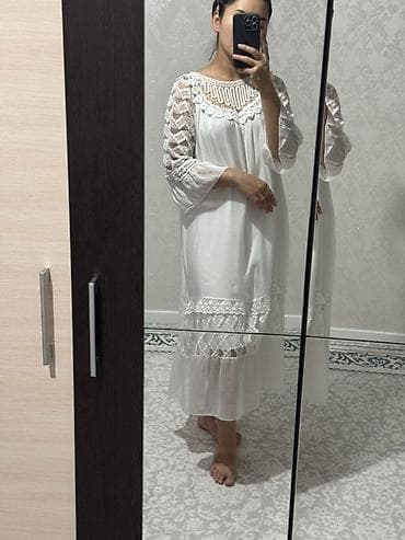 к 34: Вечернее платье, Классическое, Длинная модель, С рукавами, S, M, L — 2