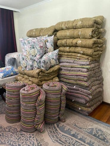 тюли бишкек: Төшөк Жаңы, Пахтадан жасалган матрас, түсү - Саргыч боз, Өзү алып кетүү, Акылуу жеткирүү — 2