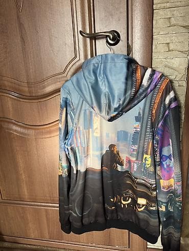 окуу кийим: Толстовка с капюшоном на молнии Cyberpunk 2077 - Принт: полноцветный — 5