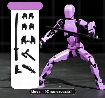 пистолеи: Артикулируемая фигурка-манекен для позирования и игр - Высота: 14 см — 3