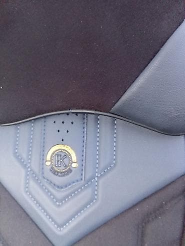 Инструменты для авто: Чехлы Экокожа, С подушкой, цвет - Синий, BMW, Б/у — 1