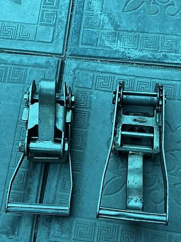 цепи противоскольжения: Стяжные ремни с храповым механизмом. Немецкие 6 шт. Китайские 2шт. - — 2