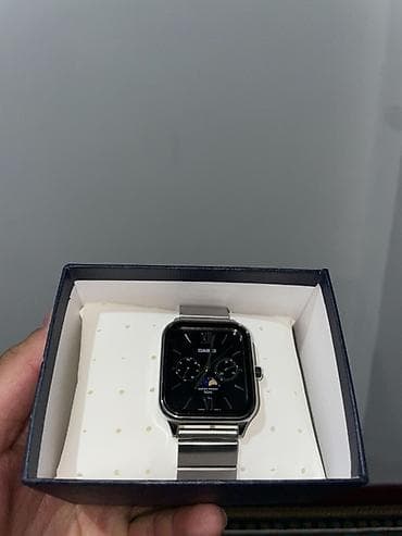 CASIO наручные часы, прямоугольный корпус с чёрным циферблатом и — 1