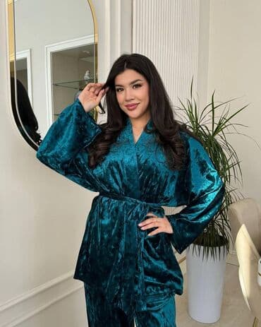 купить спортивный костюм женский недорого от производителя: Двойка 
 Ткань бархат — 6