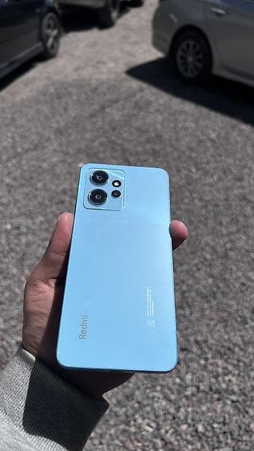 redmi note 12: Redmi, Redmi 12, Б/у, 128 ГБ, цвет - Голубой, 2 SIM — 2