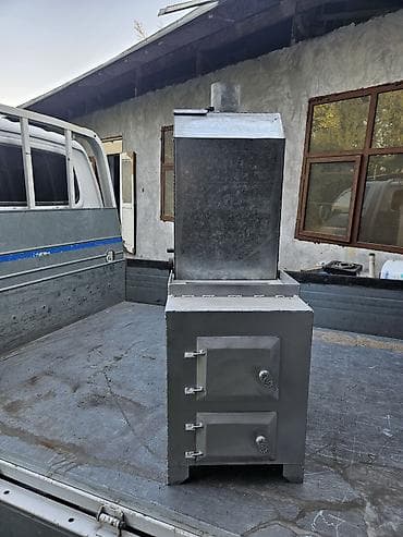 дрова для камина: Металлическая печь с коптильней (комбинированная) - Конструкция — 2